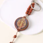 Mecrt St. Benedict Key Chain Christian Catholicism Pendant Catholic Jewelry Wholesale - Image 5