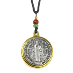 Christianity Alloy Pendant St. Benedict's Pendant in Nusia Catholic Religious Jewelry Church Easter Gift - Image 3