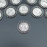 Catholic St. Benedict Jewelry Accessories Round Lace Priest Cross DIY Necklace Pendant Bracelet with Keychain Jewelry - Image 2