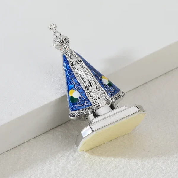 Mecrt Religious Ornament Desktop Decoration Gold Plated Nossa Senhora Aparecida Pin Our Lady Aparecida Nossa Senhora Apa