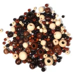 Natural Wooden Wood Beads Round Beads Jewelry Accessories Beads DIY Wholesale - Image 4