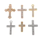 Simple Fashion Cross Alloy Inlaid Diamond Small Pendant DIY Bamboo Chain Sporty Unisex Necklace & Bracelet Accessories - Image 5