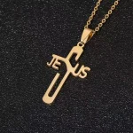 Catholic Jesus Pendant Stainless Steel Necklace Hot Selling Creative Cross Pendant Fashionable Jewelry for Men Jesus - Image 3