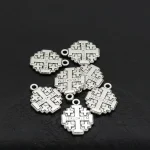 Mecrt Jerusalem Cross Retro Alloy Metal Religious Rosary Pendant Fashion Accessories Supply Jewelry