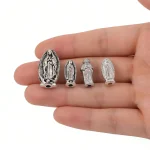 Alloy Virgin Beaded Father Faith Through Hole Accessories DIY Beaded Bracelet Material Accessories
