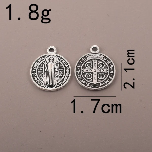 Hot-Selling Religious Catholic Cross Pendant Necklace Antique Silver Plated Zinc Alloy DIY Jewelry for Wedding Party &am