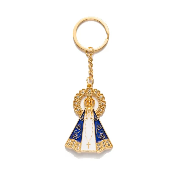 Metal Keychain Our Lady of Aparecida N. SRA APARECIDA Catholic Gift Accessories Wholesale