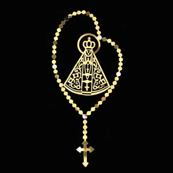 Metal Stickers Crafts Catholic Jesus Pattern Decoration Wallpaper Pure Copper Hollow Paste Mobile Phone Paste Adornment
