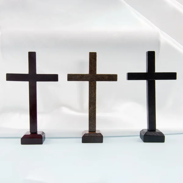 New Design Pine Wood Cross Decoration Easter Tabletop Home Office Decor Handmade Craft