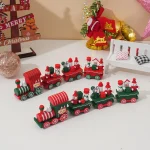Wholesale Wooden Christmas Train Decoration Home Decor Gift Figurine - Image 4