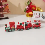 Wholesale Wooden Christmas Train Decoration Home Decor Gift Figurine - Image 3