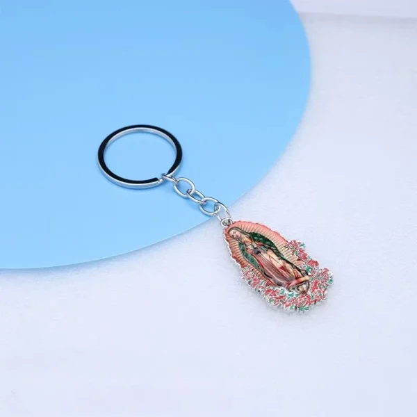 Catholic Virgin Metal Keychain Pendant Accessories Pendant Color, Zinc Alloy Jewelry Wholesale
