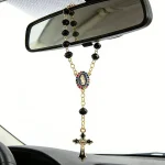 Wholesale Catholic rosary bracelet ornaments made of glass and crystal, pendants and gifts themed on the Virgin Mary Jesus cross - Image 4