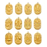 Wholesale Stainless Steel 18K Gold Plated Zodiac Pendants DIY Jewelry Accessories Unisex - Image 5