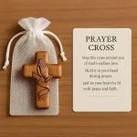 Wholesale Plastic Prayer Cross Handmade Bag Prayer Gift Pocket Cross