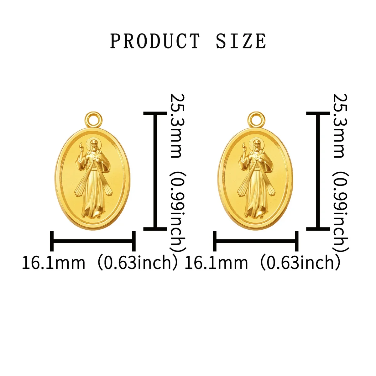 Wholesale Zinc Alloy Virgin Mary Pendant Charm Necklace Keychain Accessories Unisex - Image 5