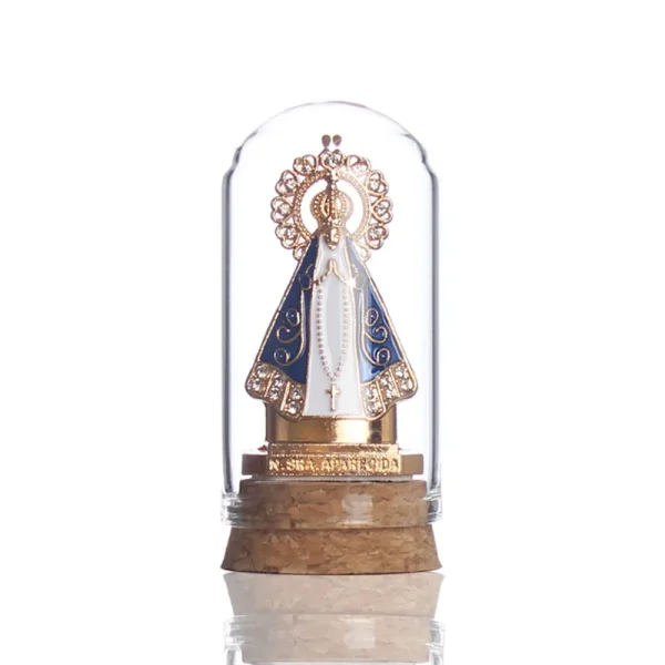 Wholesale Glass Virgin Mary Figurine Church Desktop Craft Religious Sculpture Home Decor