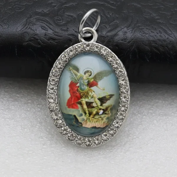 Catholic Character Keychain Religious Character Jewelry Keychain Accessories Metal Bottom Support Jewelry Accessories