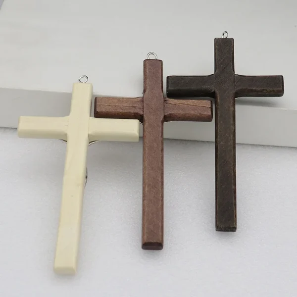 Retro cross pendant, home wall decoration pendant, solid wood pendant, foreign trade supply, jewelry