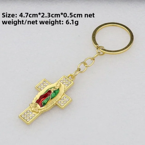 Alloy Metal Jewelry Accessories Color-retaining Micro-inlaid Enamel Parts Keychains & Bottle Openers