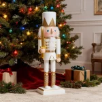 Wholesale Wooden Nutcracker Soldier Christmas Decoration Figurine Home Desktop Ornament - Image 4