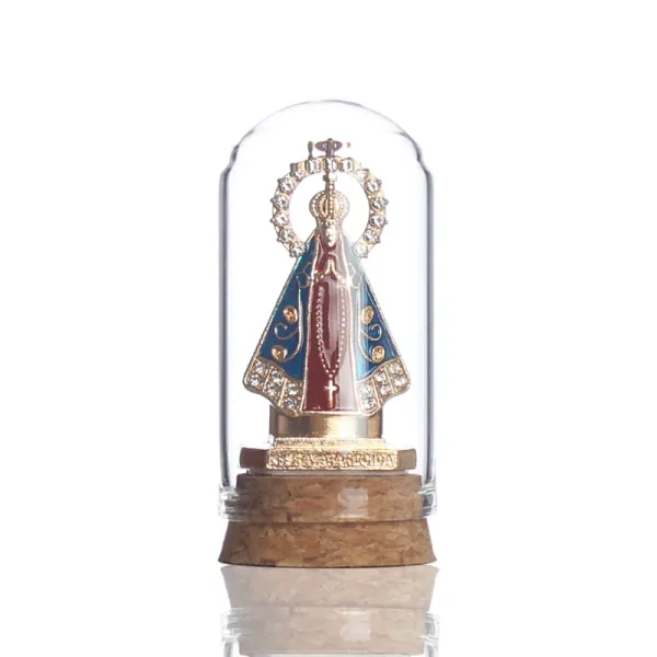 Wholesale Glass Virgin Mary Figurine Church Desktop Craft Religious Sculpture Home Decor