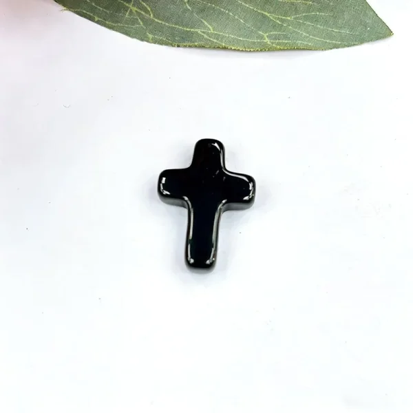 Wholesale Natural Stone Cross Pendant No Hole Charm DIY Jewelry Accessories Unisex