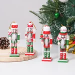 Wholesale Wooden Handmade Painted Christmas Nutcracker Figurine Decoration