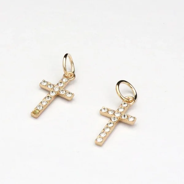 Wholesale Zinc Alloy Rhinestone Pendant Charm Necklace DIY Jewelry Accessories Unisex