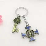 Alloy metal jewelry accessories, enamel couple two-piece set, creative keychain jewelry accessories, necklace pendant. - Image 2
