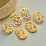 Wholesale Stainless Steel 18K Gold Plated Zodiac Pendants DIY Jewelry Accessories Unisex - Image 4