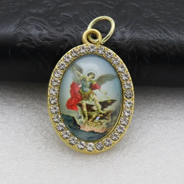 Catholic Character Keychain Religious Character Jewelry Keychain Accessories Metal Bottom Support Jewelry Accessories