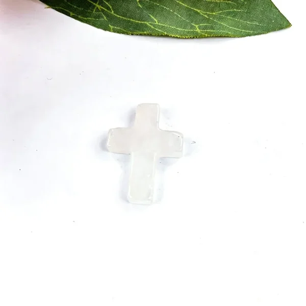 Wholesale Natural Stone Cross Pendant No Hole Charm DIY Jewelry Accessories Unisex