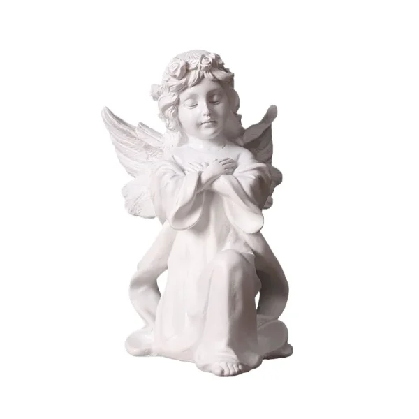 Wholesale Nordic Angel Figurine Sculpture Home Office Decoration Plastic Crafts Resin Style