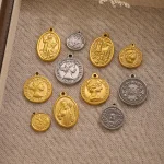 Wholesale Zinc Alloy Pendant Charm Necklace DIY Jewelry Accessories 18K Gold Plated - Image 4