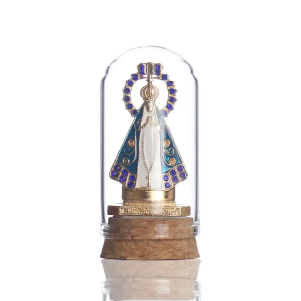 Wholesale Glass Virgin Mary Figurine Church Desktop Craft Religious Sculpture Home Decor