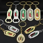 Alloy Metal Jewelry Accessories Color-retaining Micro-inlaid Enamel Parts Keychains & Bottle Openers
