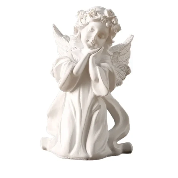 Wholesale Nordic Angel Figurine Sculpture Home Office Decoration Plastic Crafts Resin Style