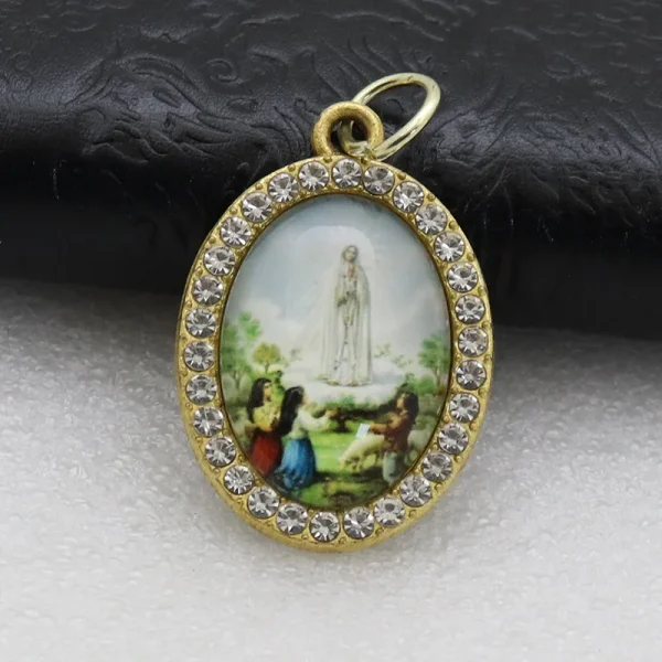Catholic Character Keychain Religious Character Jewelry Keychain Accessories Metal Bottom Support Jewelry Accessories