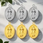 Wholesale Zinc Alloy Virgin Mary Pendant Charm Necklace Keychain Accessories Unisex - Image 2