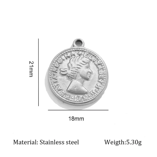 Wholesale Zinc Alloy Pendant Charm Necklace DIY Jewelry Accessories 18K Gold Plated