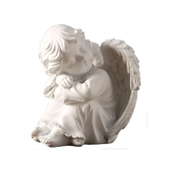Wholesale Nordic Angel Figurine Sculpture Home Office Decoration Plastic Crafts Resin Style
