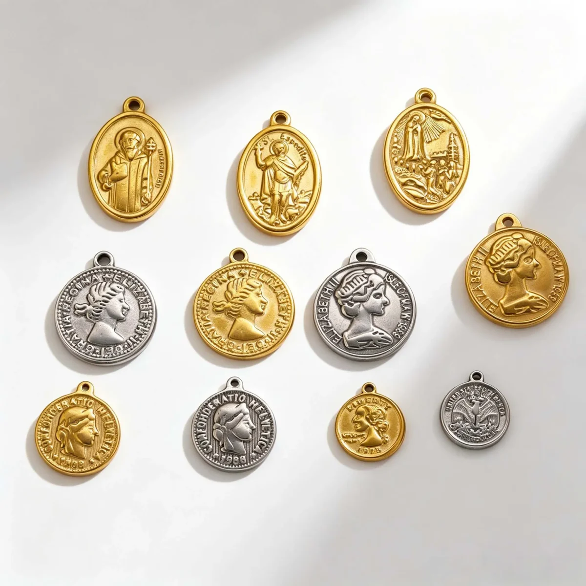 Wholesale Zinc Alloy Pendant Charm Necklace DIY Jewelry Accessories 18K Gold Plated - Image 2