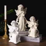 Wholesale Nordic Angel Figurine Sculpture Home Office Decoration Plastic Crafts Resin Style - Image 2
