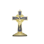 Wholesale Zinc Alloy Enamel Catholic Crucifix Metal Crafts Catholic Golden Jesus Cross - Image 5