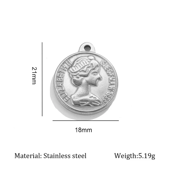 Wholesale Zinc Alloy Pendant Charm Necklace DIY Jewelry Accessories 18K Gold Plated