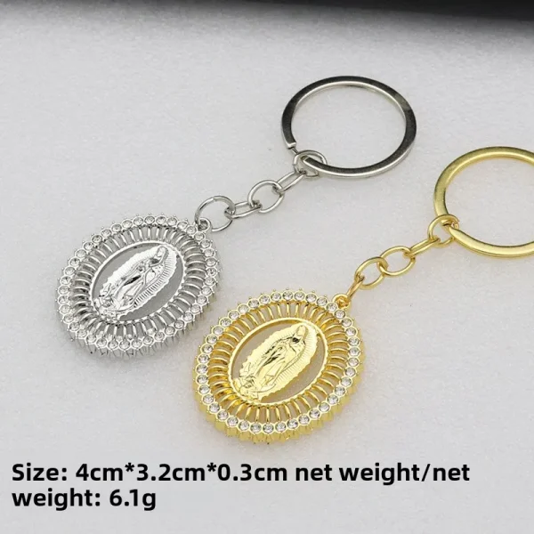 Alloy Metal Jewelry Accessories Color-retaining Micro-inlaid Enamel Parts Keychains & Bottle Openers