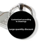 Wholesale Zinc Alloy Keychain Accessory 25mm 30mm Factory Direct - Image 2