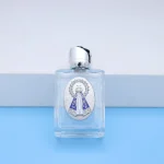 Glass jewelry holy water bottle ornament transparent glass 15ml container rose cover holy water bottle jewelry - Image 4