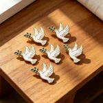 Wholesale Zinc Alloy Peace Dove Brooch Pin Fashion Jewelry Accessory Unisex - Image 5